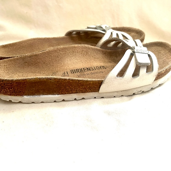 Birkenstock Molina Women’s Sandal in White Leather Size Euro 41 / 10 - 10.5. - Picture 6 of 7